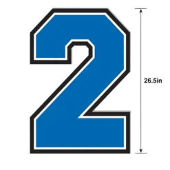 Blue 2023 Graduation Year Plastic Yard Sign Kit, 4pc -Party Supply Store C953399 royal blue 02