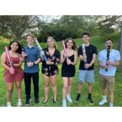 Giant Blue Graduation Confetti Cannon, 2in X 24in -Party Supply Store C953417 royal blue 02