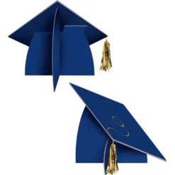 Blue Grad Cap Yard Sign, 32in X 20in -Party Supply Store C953524 royal blue 03