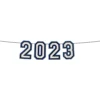 Blue 2023 Graduation Felt Banner, 12ft