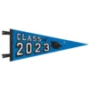 Blue Class Of 2023 Graduation Felt Pennant Flag, 30in X 11.4in