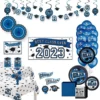 Blue Congrats Graduation Party Kit For 60 Guests