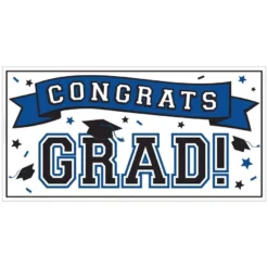 Blue Congrats Graduation Party Kit For 60 Guests -Party Supply Store C968423 royal blue 08
