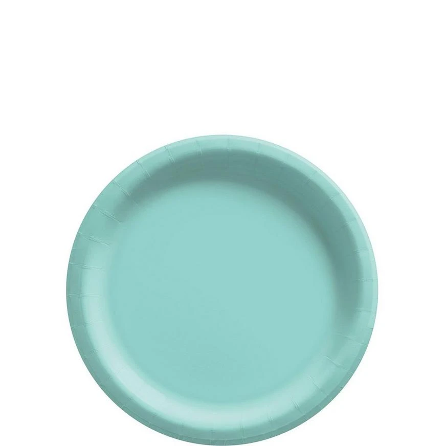 Robin's Egg Blue Paper Tableware Kit For 20 Guests 2 Robin's Egg Blue Paper Tableware Kit For 20 Guests - Image 2