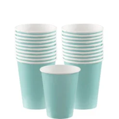 Robin's Egg Blue Paper Tableware Kit For 20 Guests 11 Robin's Egg Blue Paper Tableware Kit For 20 Guests -Party Supply Store CN866280 robins egg blue 2020 20Standard 05