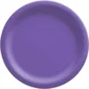 Purple Extra Sturdy Paper Dinner Plates, 10in, 50ct