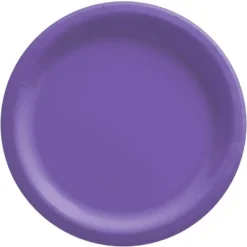 Purple Extra Sturdy Paper Dinner Plates, 10in, 50ct
