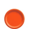 Orange Extra Sturdy Paper Dessert Plates, 6.75in, 20ct