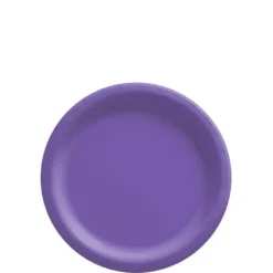 Purple Extra Sturdy Paper Dessert Plates, 6.75in, 20ct
