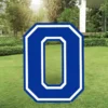 Royal Blue Collegiate Number (0) Corrugated Plastic Yard Sign, 30in