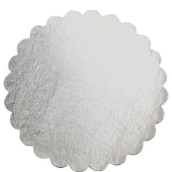Silver 12in Round Cake Board