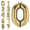 34in White Gold Number Balloon (0)
