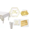 Golden Age 40th Birthday Tableware Kit For 8 Guests