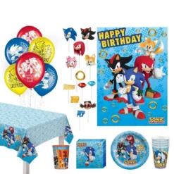 Sonic The Hedgehog Tableware Kit For 8 Guests
