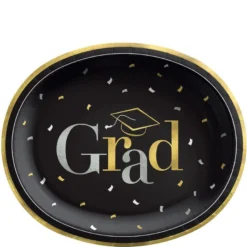 Black, Silver & Gold Celebrate The Grad Party Kit For 20 Guests -Party Supply Store N968389 2020 20Standard 02