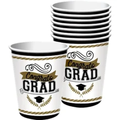 Black, Silver & Gold Celebrate The Grad Party Kit For 20 Guests -Party Supply Store N968389 2020 20Standard 05