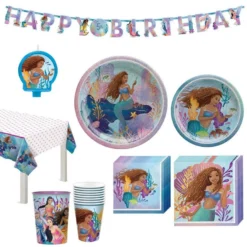 The Little Mermaid Party Kit For 8 Guests - Movie 2023