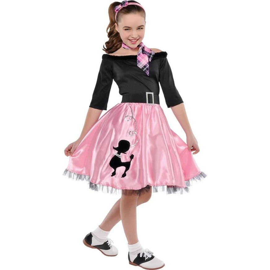 Girls Miss Sock Hop Costume 1 Girls Miss Sock Hop Costume