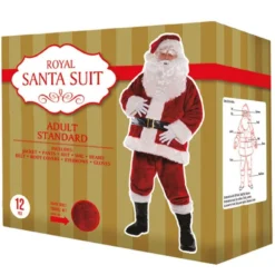 Adult Royal Santa Suit, 12pc -Party Supply Store P543679 03
