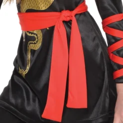 Girls Dragon Ninja Costume -Party Supply Store P686946 02