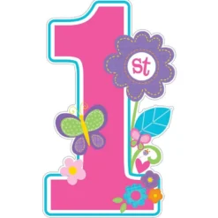 Sweet Birthday Girl Centerpiece Cardboard Cutout, 18in