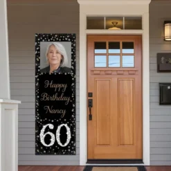 Custom Sparkling Celebration 60 Photo Vertical Banner