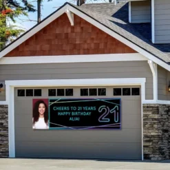 Custom Finally 21 Photo Horizontal Banner