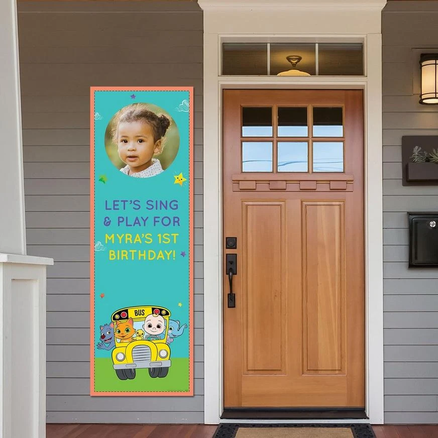 Custom CoComelon Vinyl Photo Vertical Banner 1 Custom CoComelon Vinyl Photo Vertical Banner