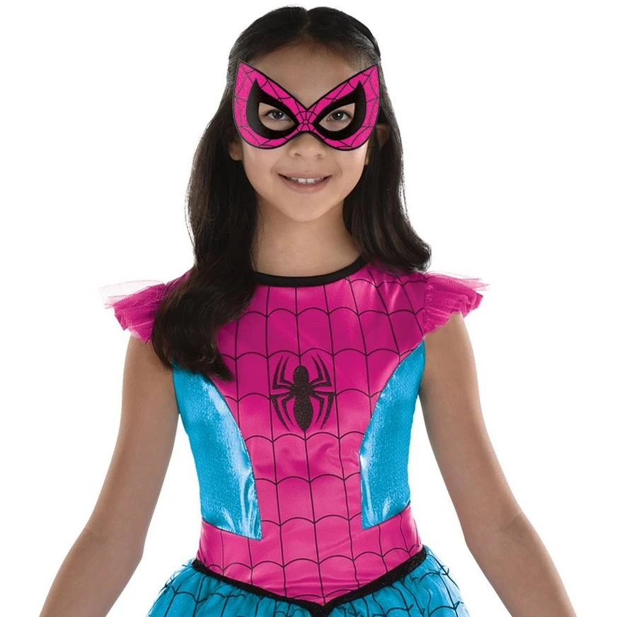 AMSCAN Kids' Pink & Blue Spider-Girl Costume - Marvel 2 AMSCAN Kids' Pink & Blue Spider-Girl Costume - Marvel - Image 2