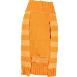 Striped Orange Jack-o'-Lantern Dog Sweater -Party Supply Store P943169 02